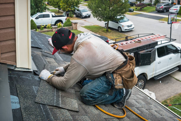 Professional Roofing technician working in Albion, NE